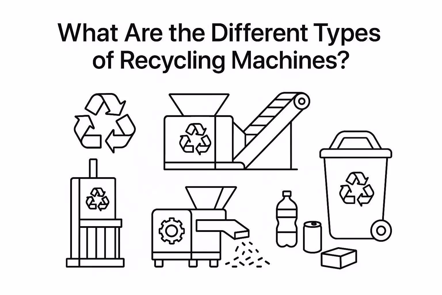 A running plastic recycling machine